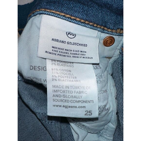 AG Mari Mid Rise Slim Straight Leg Jeans in 12 Years Assumption Size 25 $235 - Picture 13 of 13